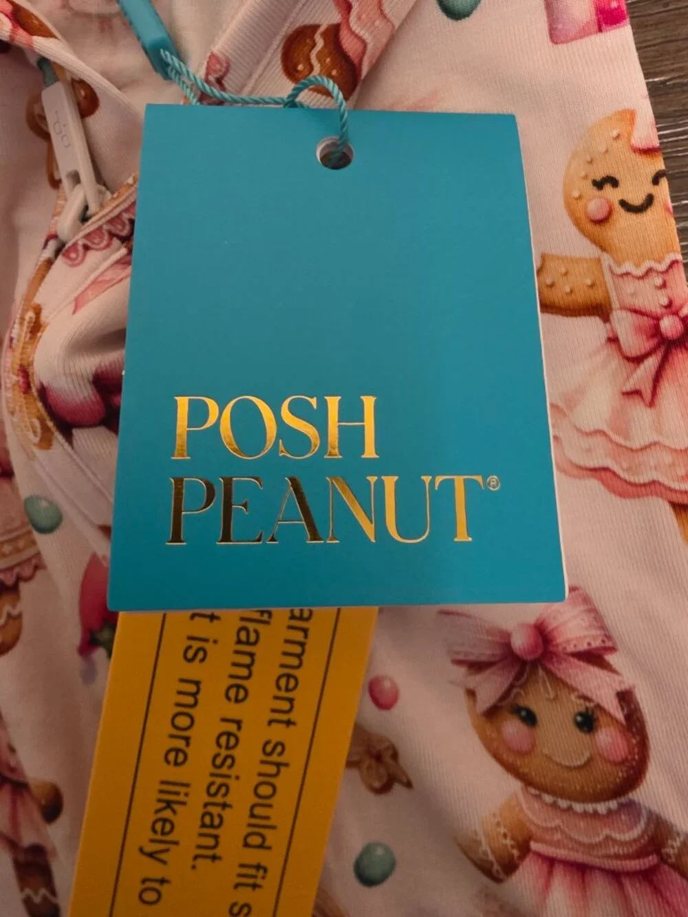 Posh Peanut Ginger Posh Christmas Convertible Footie NWT 6-9M Baby Girl